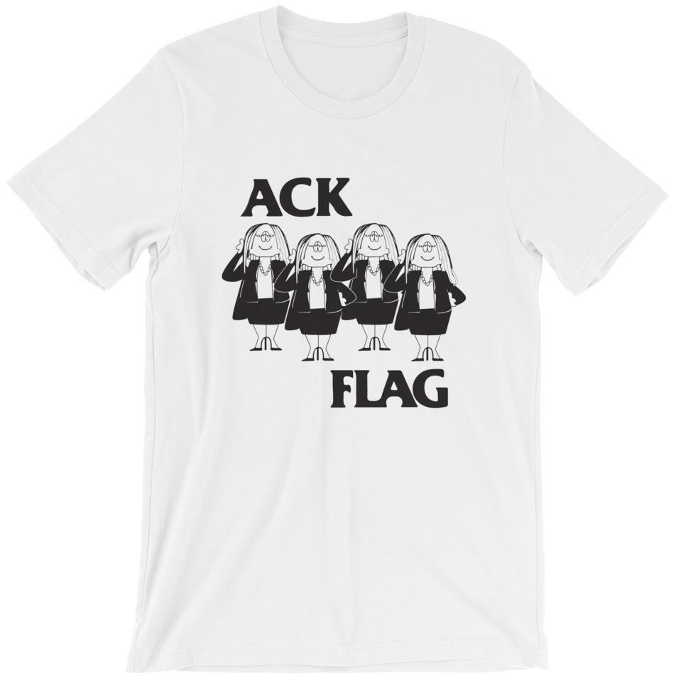 Ack Flag Black Flag Cathy Mash Up Parody Tee Wearecrimsonclover XS