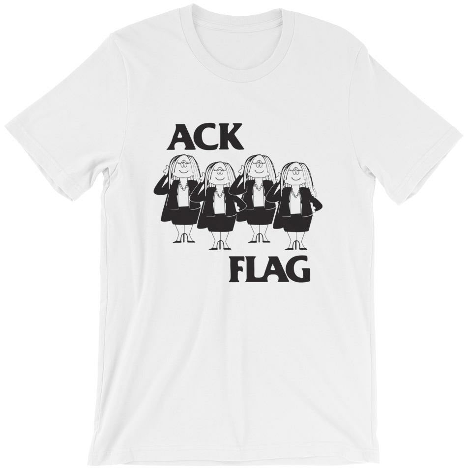 Ack Flag Black Flag Cathy Mash Up Parody Tee Wearecrimsonclover XS 