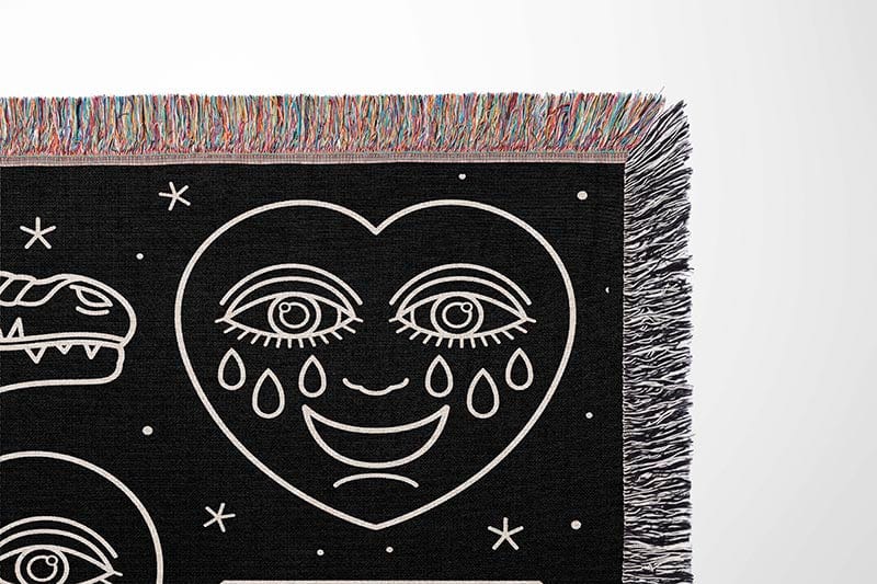 Tattoo Flash Woven Blanket
