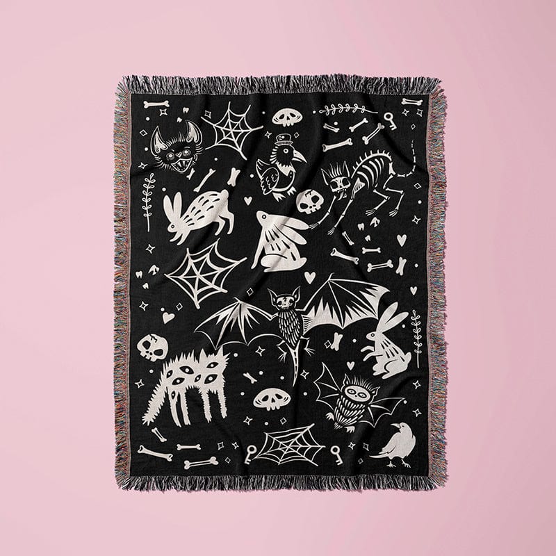Spooky Stuff Woven Blanket