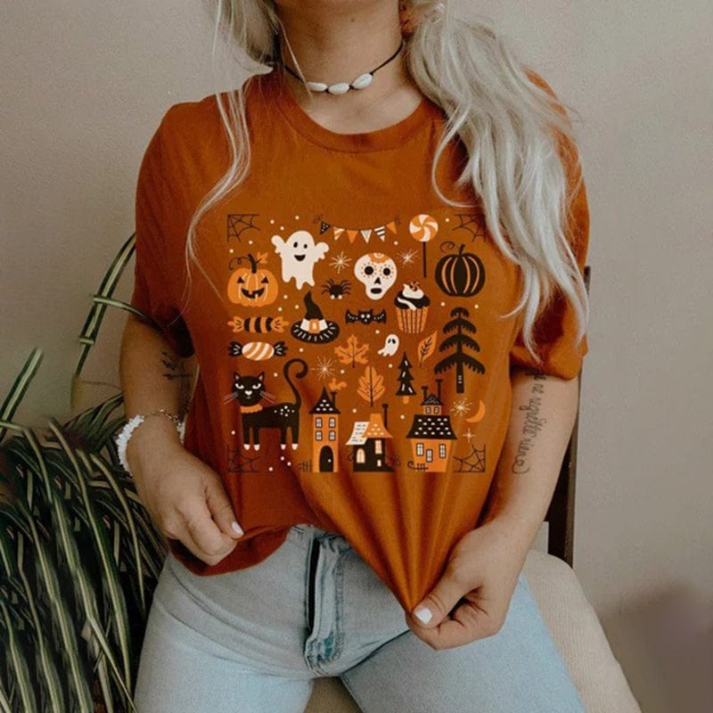 Spoopy Halloween Doodles Shirt