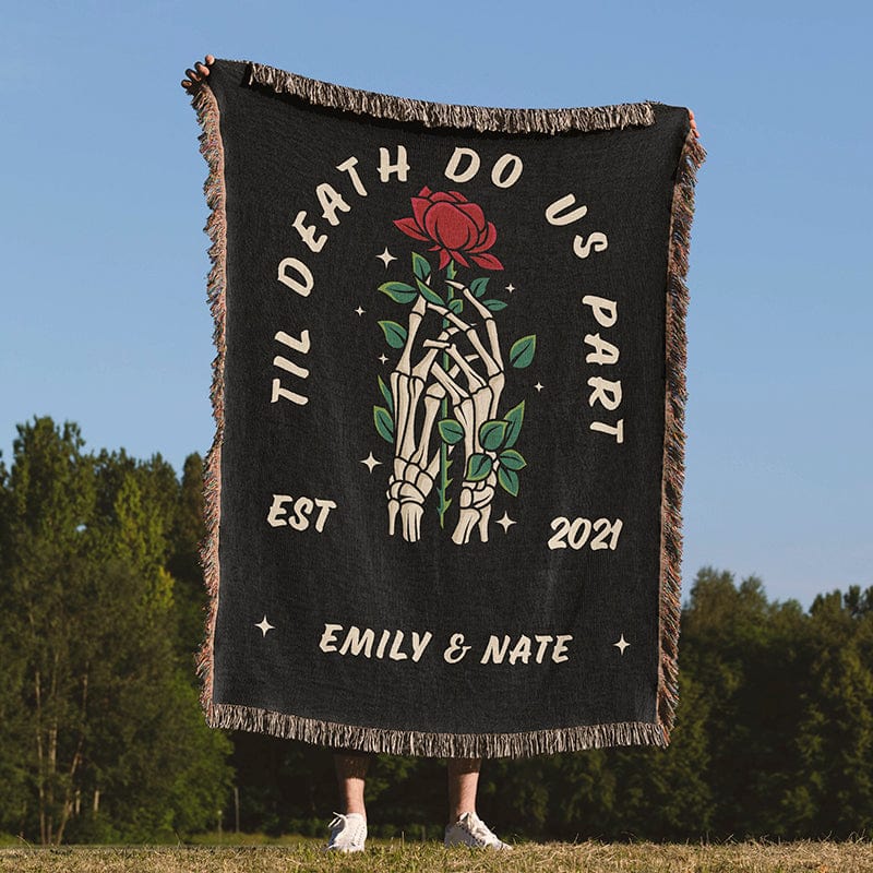 Til Death Do Us Part Woven Blanket