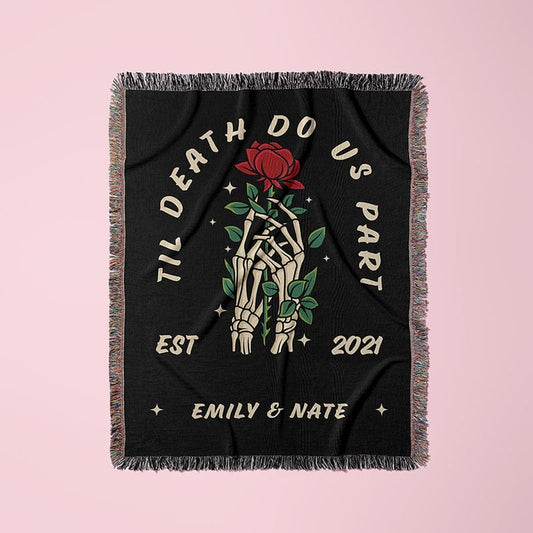 Til Death Do Us Part Woven Blanket