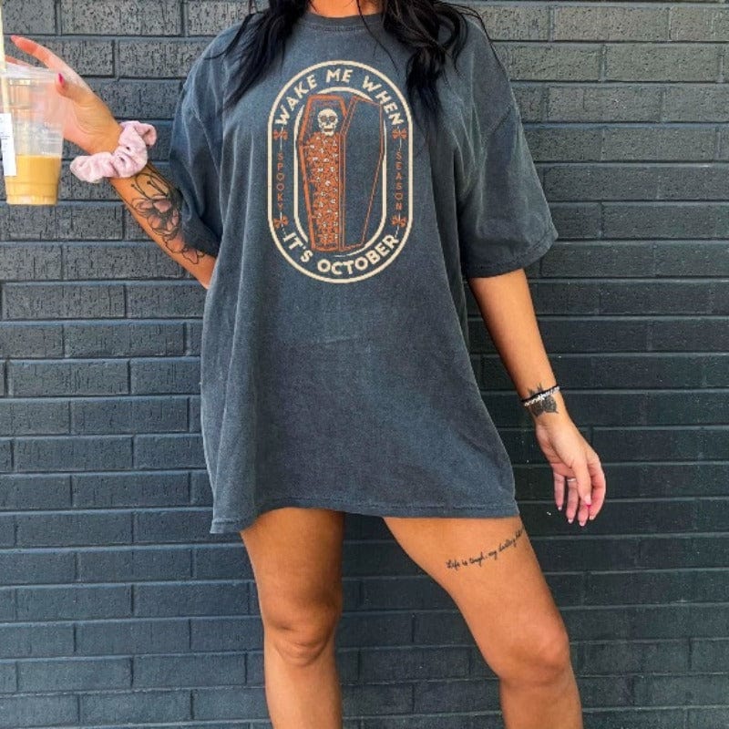 Wake Me When It's October Garment-Dyed Tee