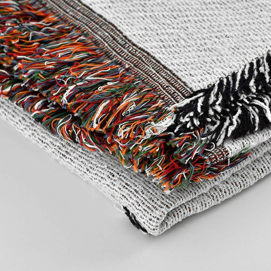 Pumpkin & Candy Corn Woven Blanket