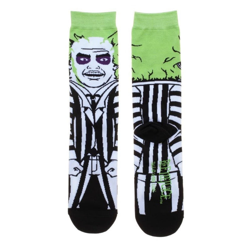 Beetlejuice Wrap Around Character Socks