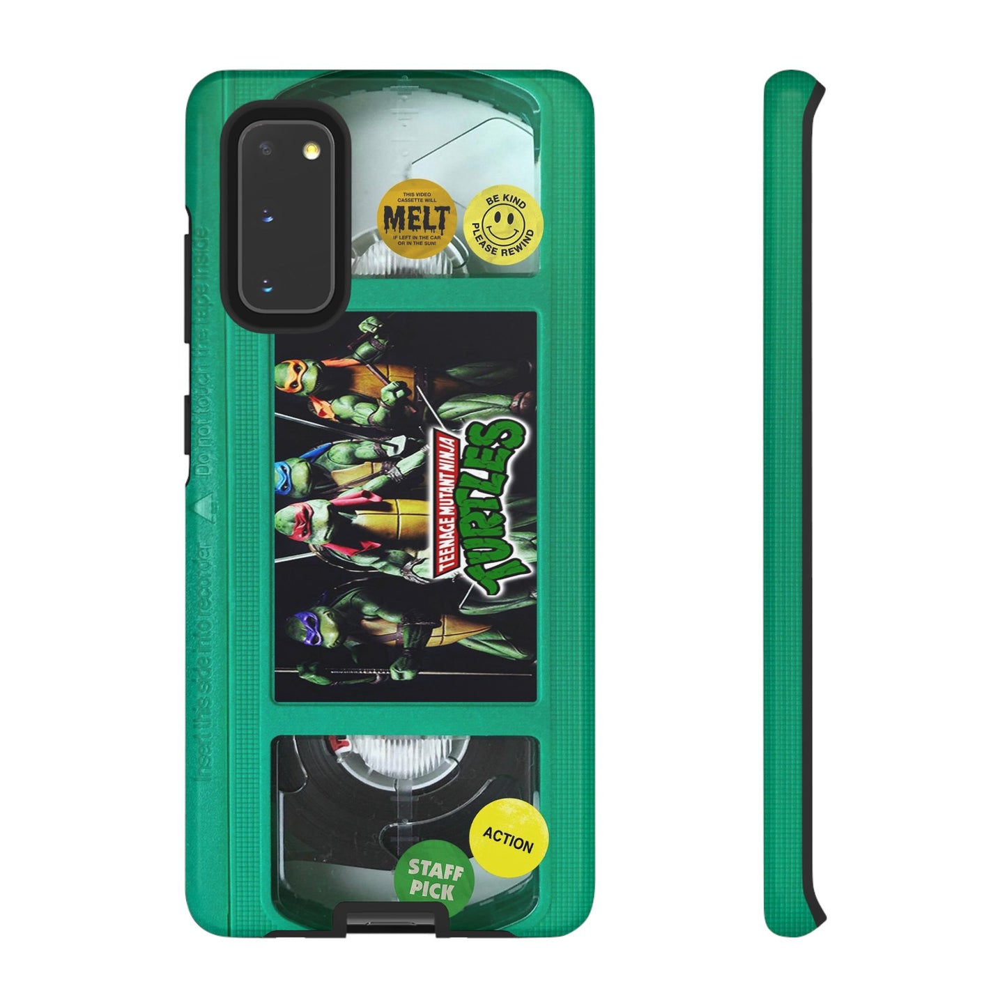 Teenage Turtles Green Impact Resistant VHS Phone Case