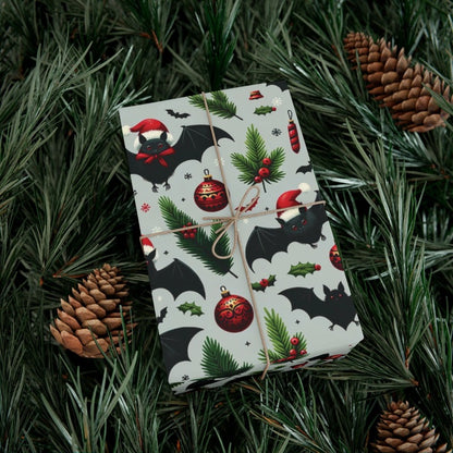 Santa Bats Gift Wrap