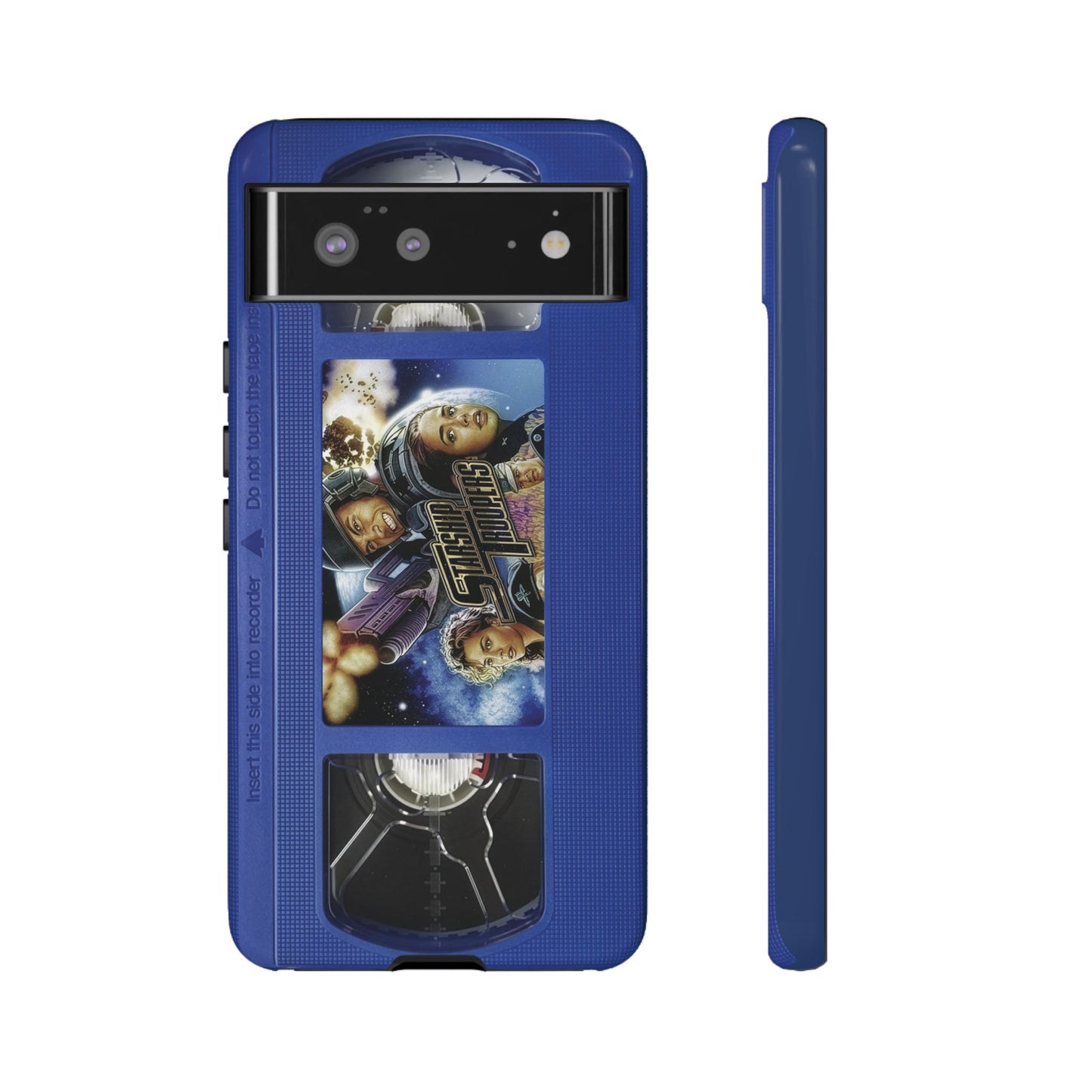 Starship Troopers Blue Impact Resistant VHS Phone Case