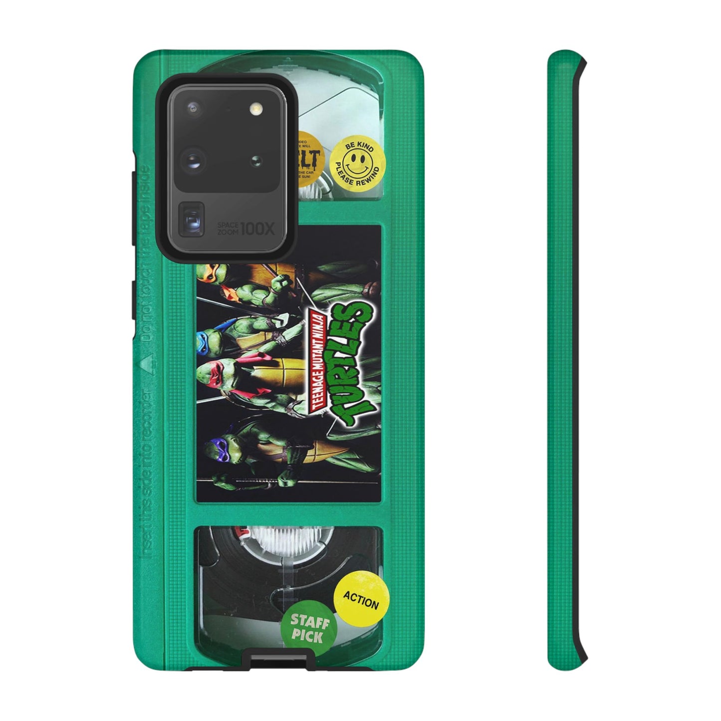 Teenage Turtles Green Impact Resistant VHS Phone Case