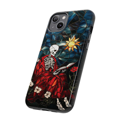 Bookish Skeleton Phone Case