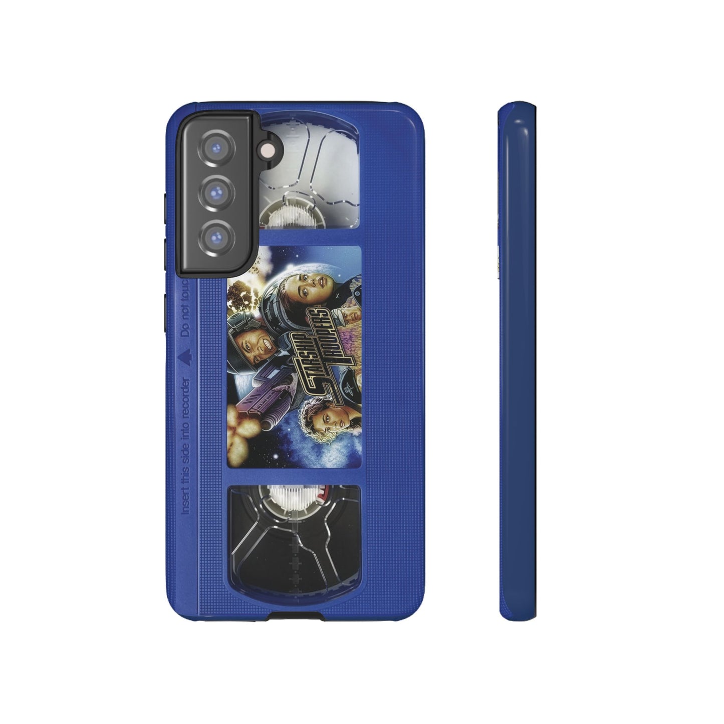 Starship Troopers Blue Impact Resistant VHS Phone Case