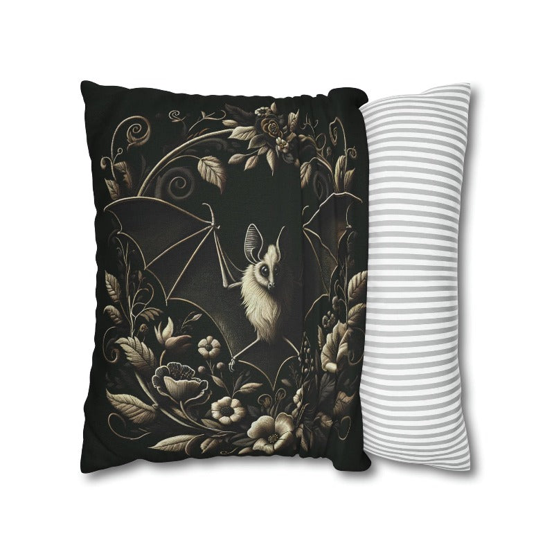 Sepiatone Floral Bat Pillow Case