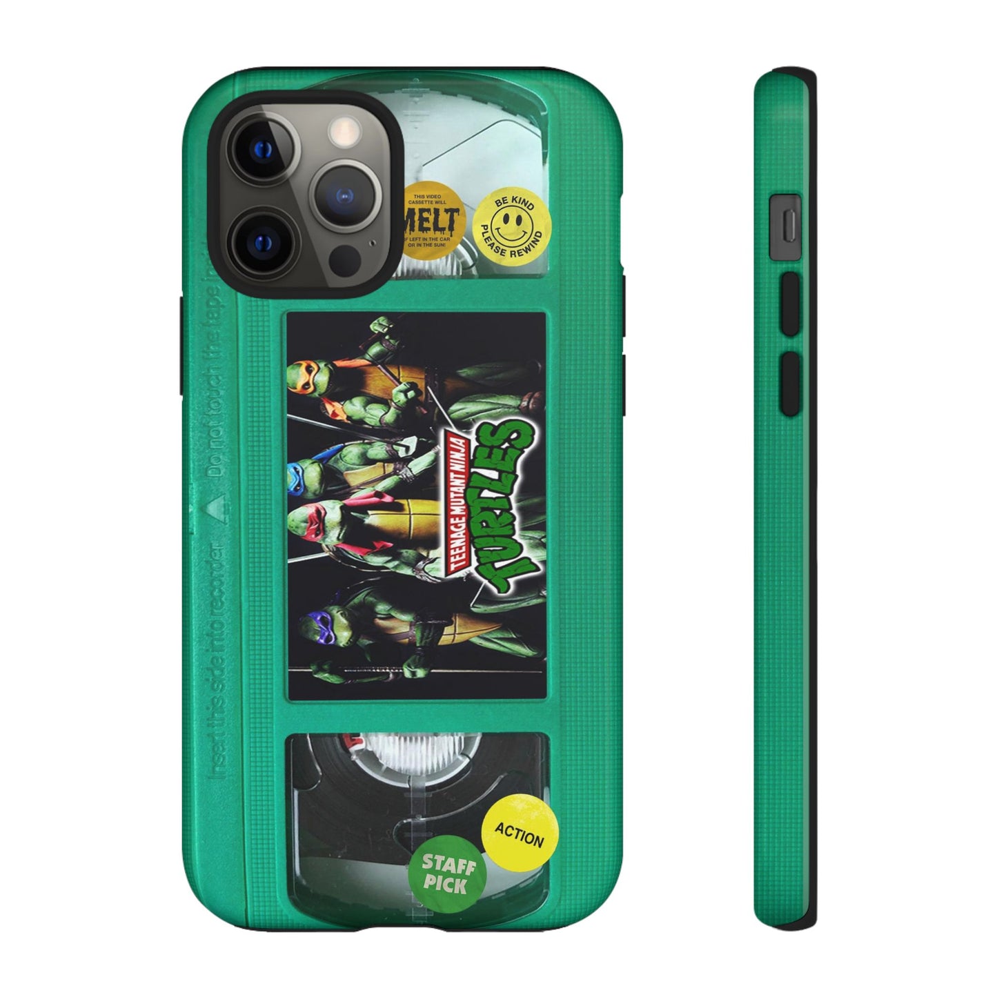 Teenage Turtles Green Impact Resistant VHS Phone Case