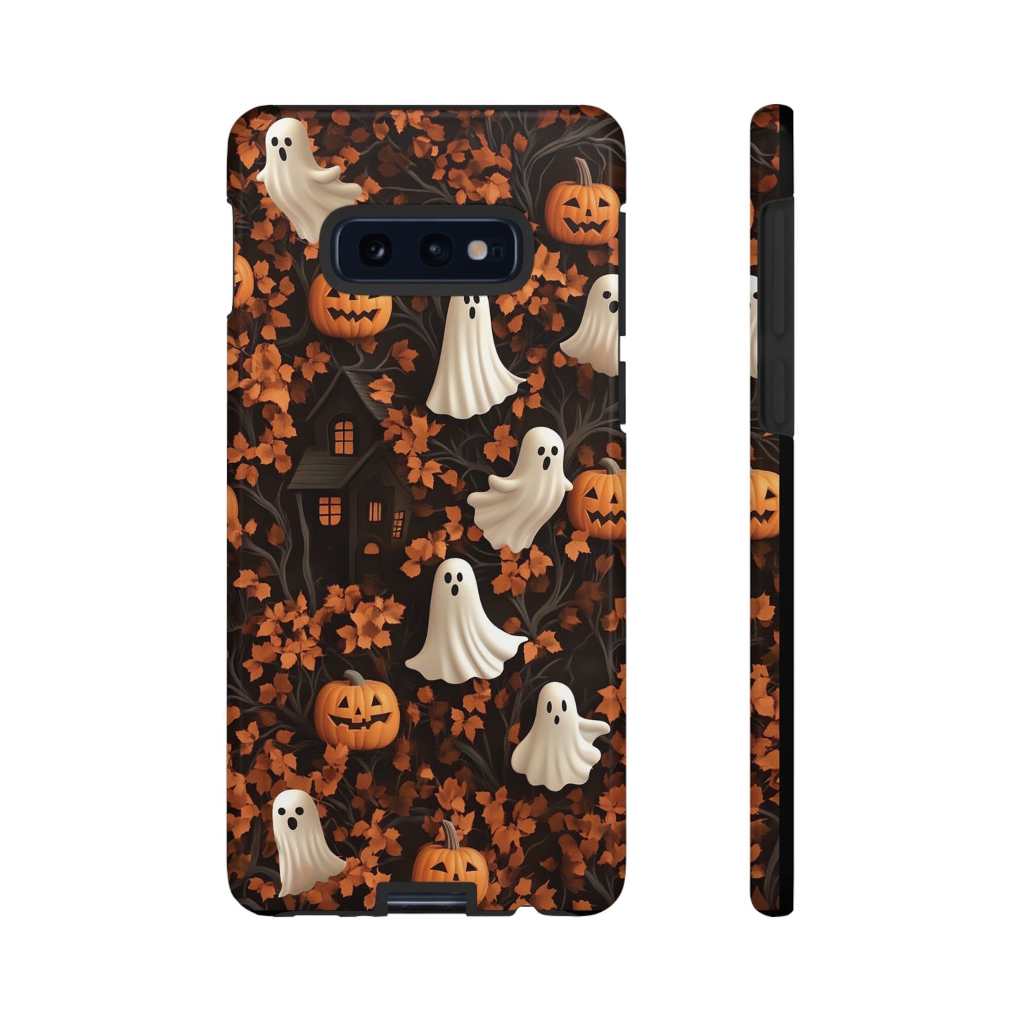 Halloween Ghosts & Autumn Leaves 3D Effect Phone Case