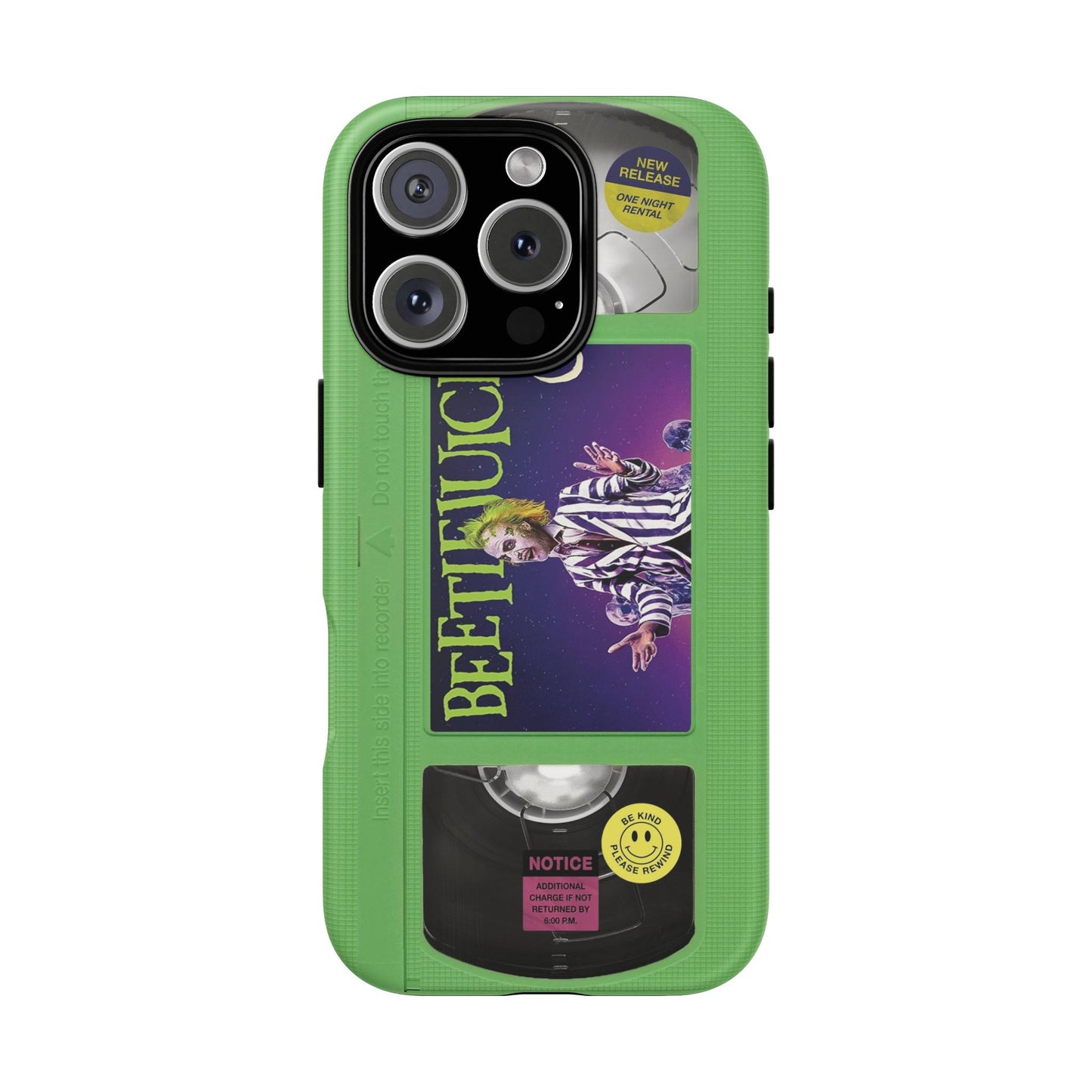 BJ  Limited Edition Green Impact Resistant VHS Phone Case