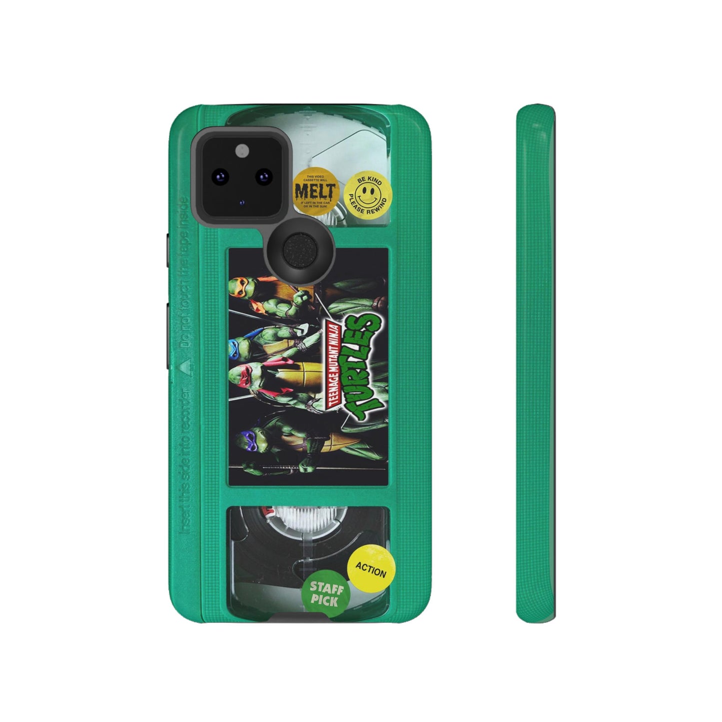 Teenage Turtles Green Impact Resistant VHS Phone Case