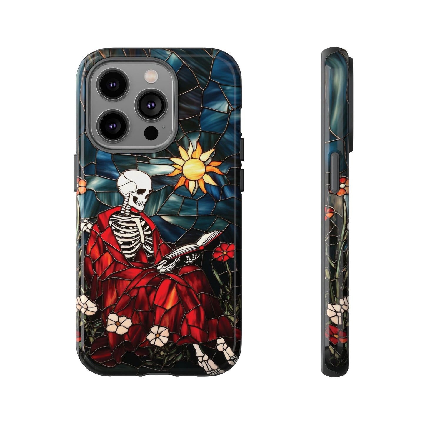 Bookish Skeleton Phone Case