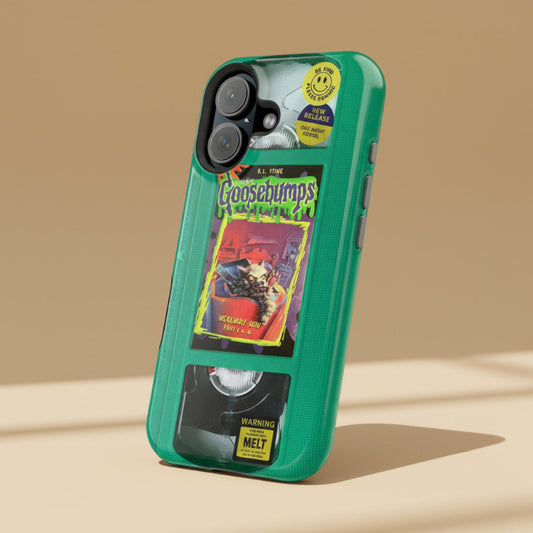 Green Goosebumps MagSafe VHS Phone Case