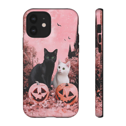 Retro Fall Kitties Impact Resistant Phone Case