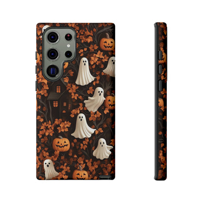 Halloween Ghosts & Autumn Leaves 3D Effect Phone Case