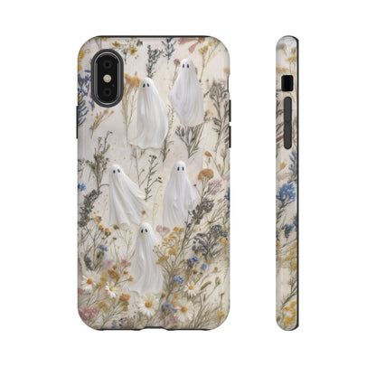 Pressed Floral Ghost Impact Resistant Phone Case