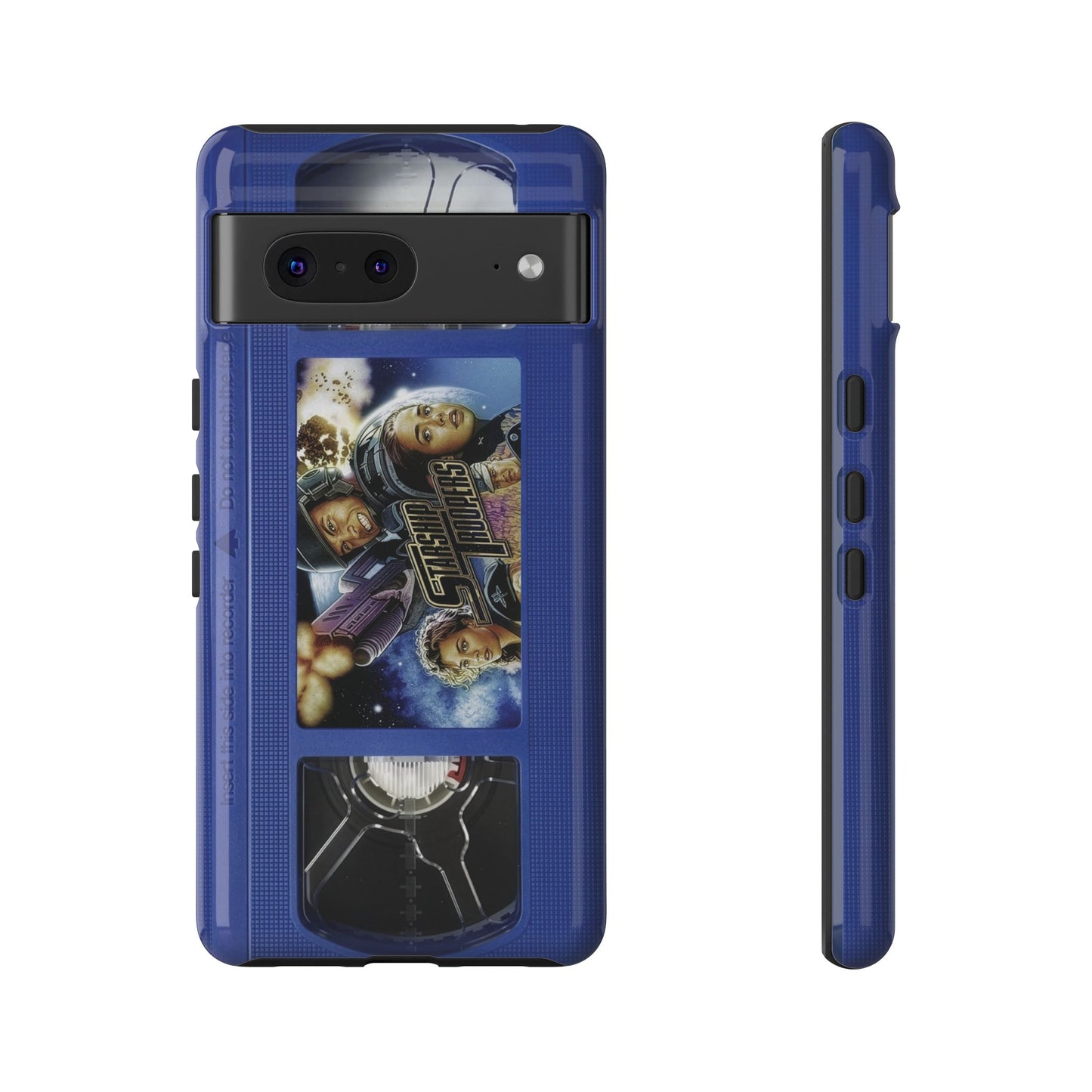 Starship Troopers Blue Impact Resistant VHS Phone Case