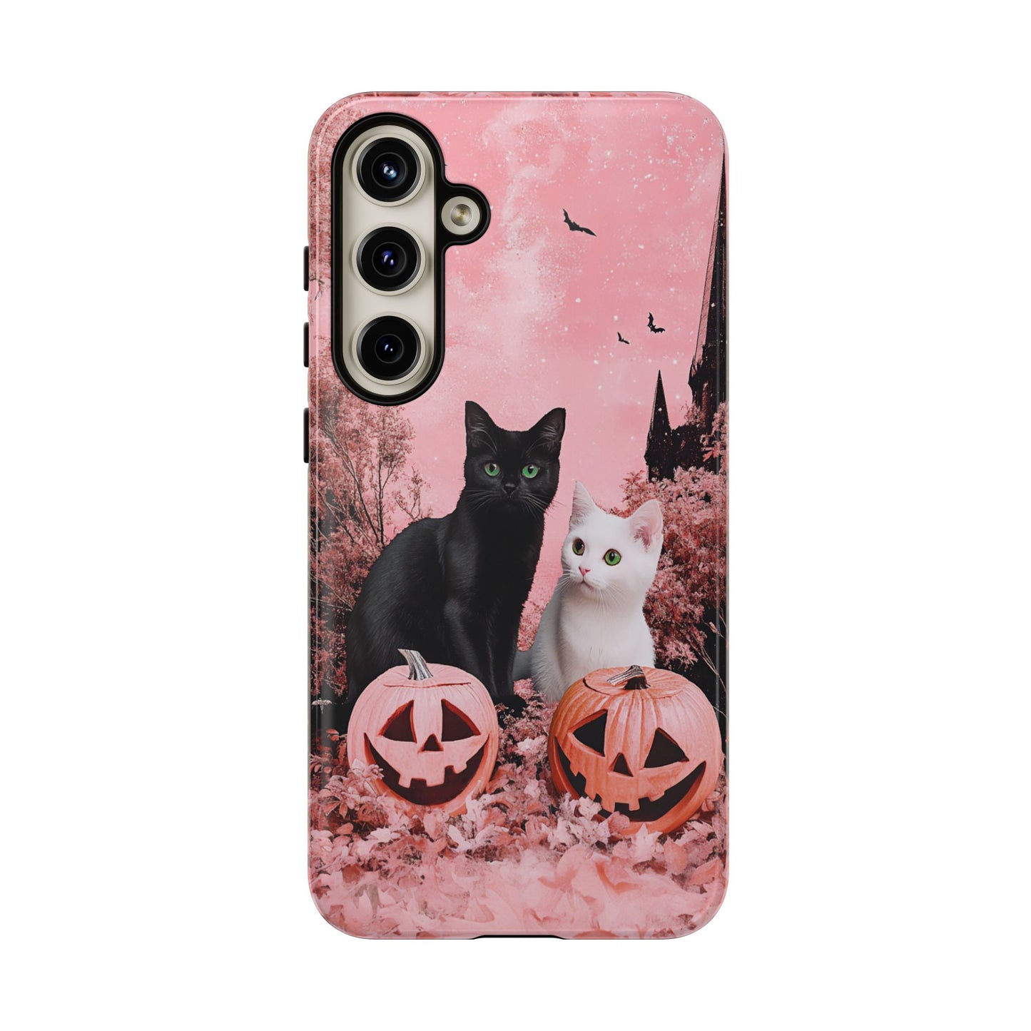 Retro Fall Kitties Impact Resistant Phone Case