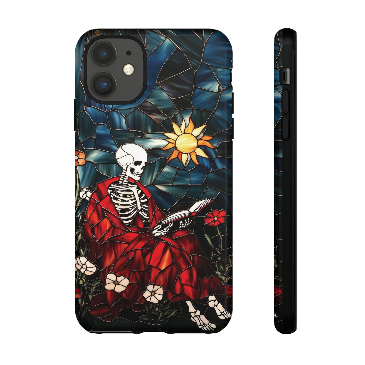 Bookish Skeleton Phone Case