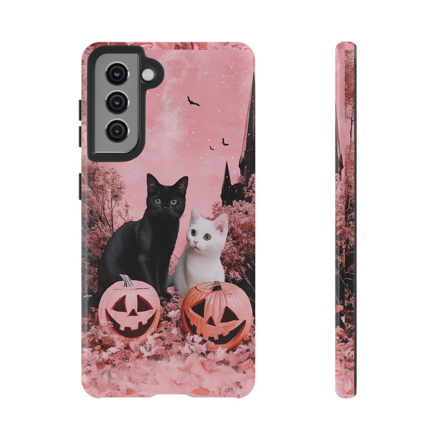 Retro Fall Kitties Impact Resistant Phone Case