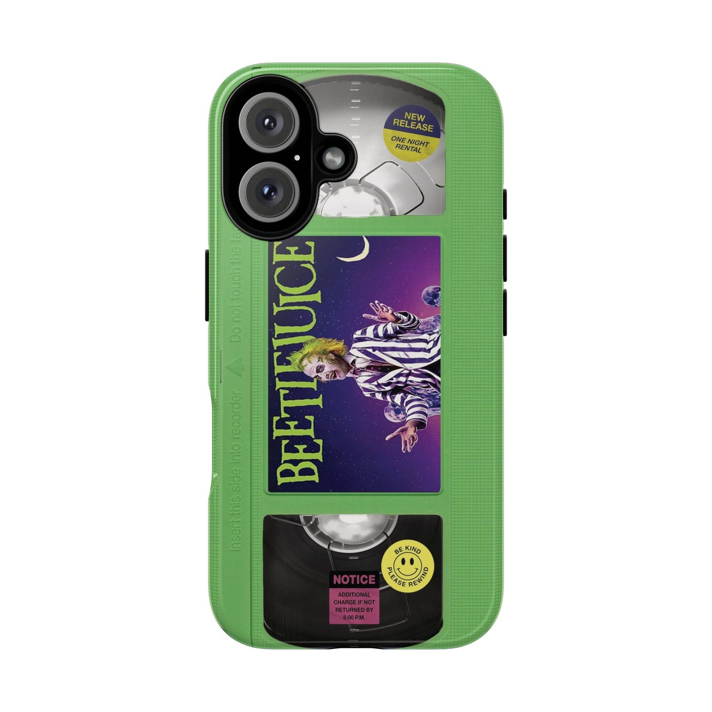 BJ  Limited Edition Green Impact Resistant VHS Phone Case