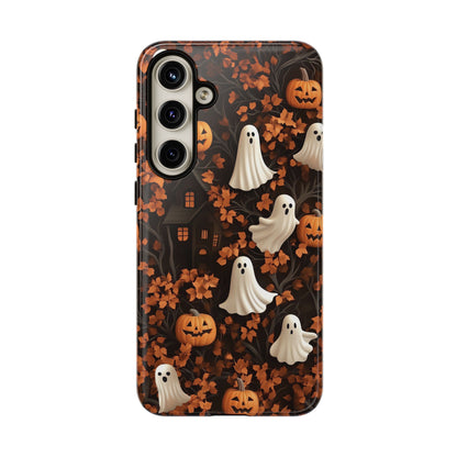 Halloween Ghosts & Autumn Leaves 3D Effect Phone Case