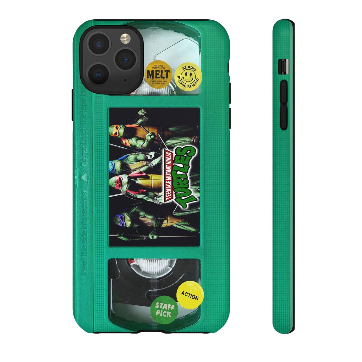 Teenage Turtles Green Impact Resistant VHS Phone Case