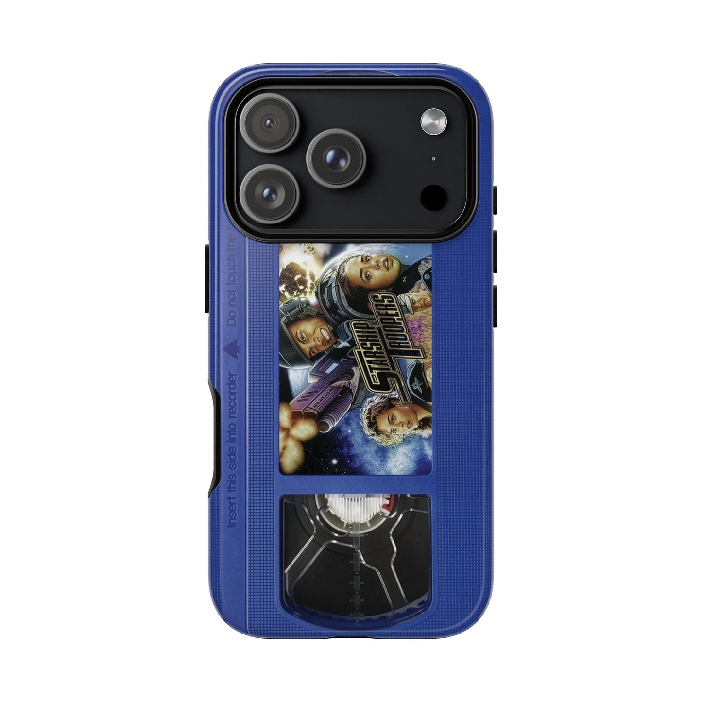 Starship Troopers Blue Impact Resistant VHS Phone Case