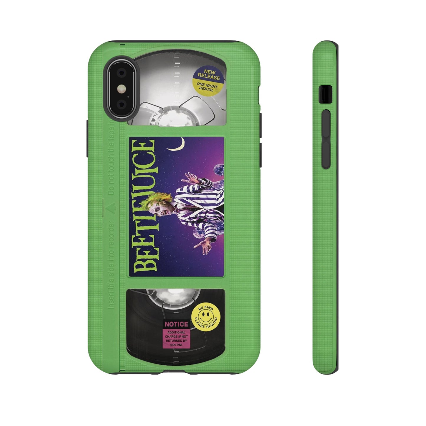 BJ  Limited Edition Green Impact Resistant VHS Phone Case