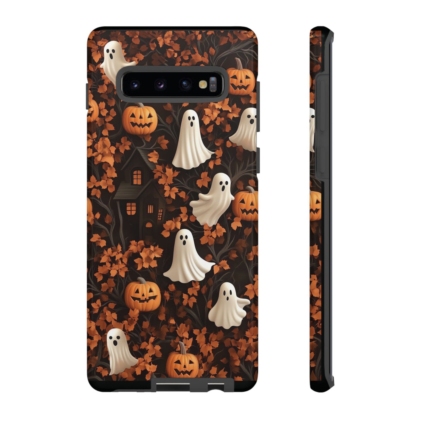 Halloween Ghosts and Leaves 3D Effect Phone Case