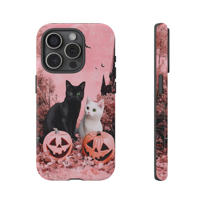 Retro Fall Kitties Impact Resistant Phone Case