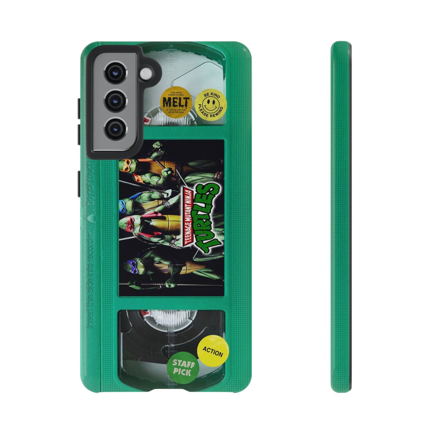 Teenage Turtles Green Impact Resistant VHS Phone Case