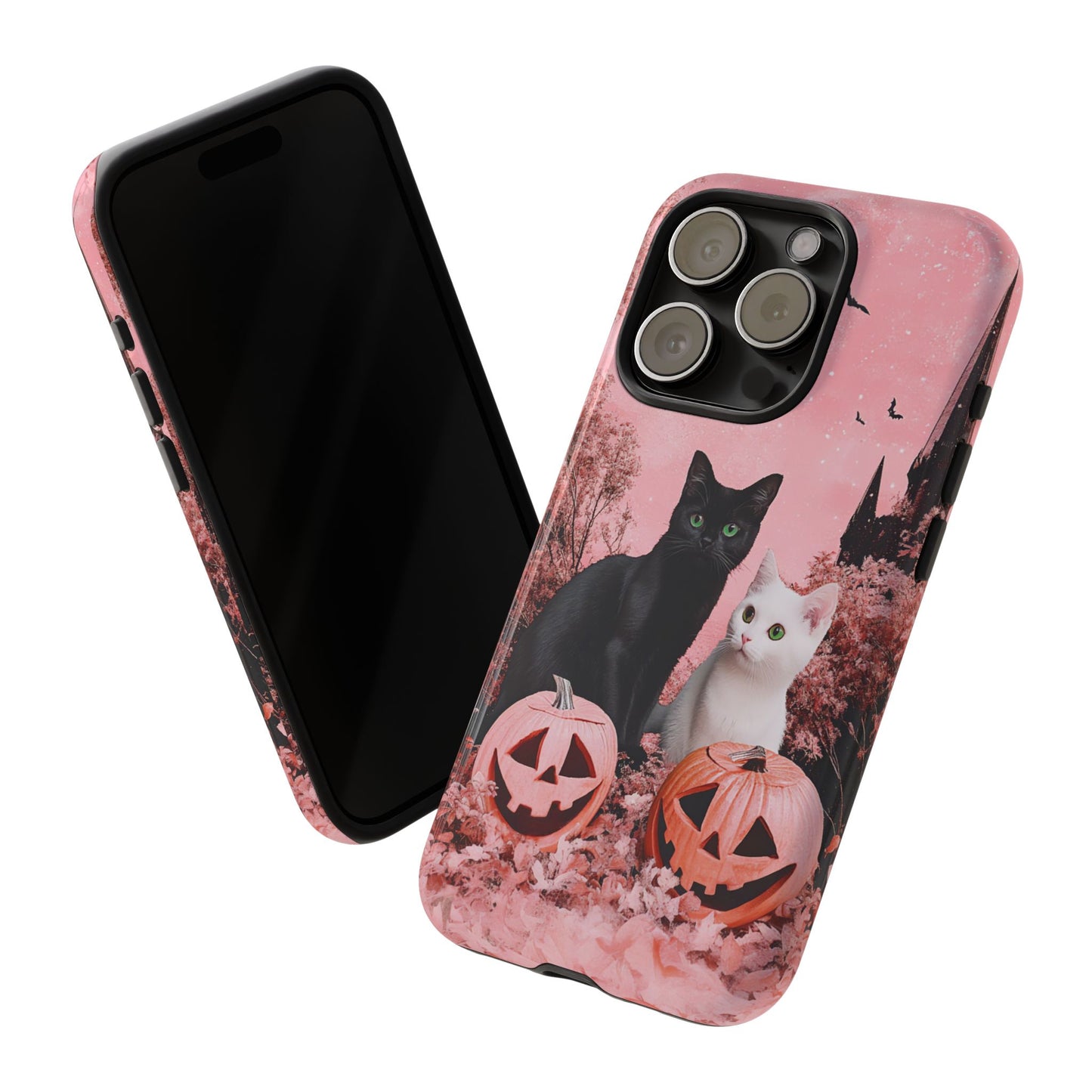 Retro Fall Kitties Impact Resistant Phone Case