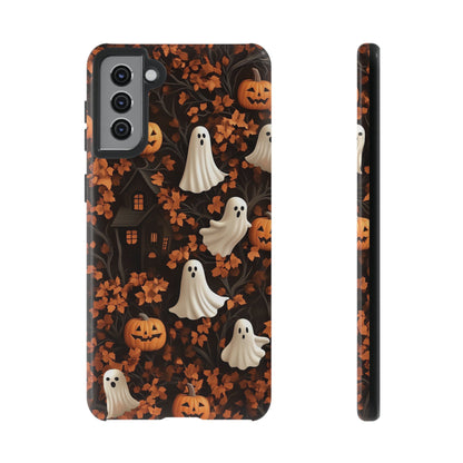 Halloween Ghosts & Autumn Leaves 3D Effect Phone Case