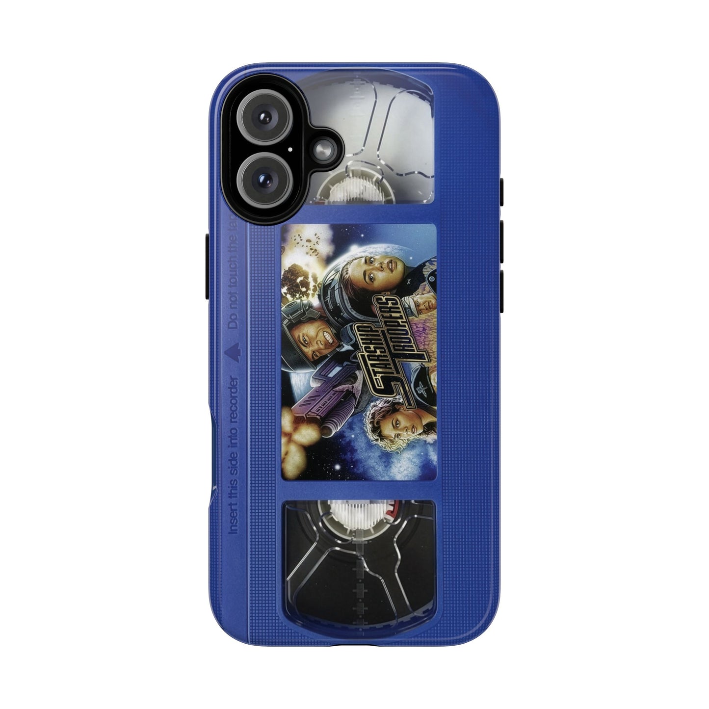 Starship Troopers Blue Impact Resistant VHS Phone Case