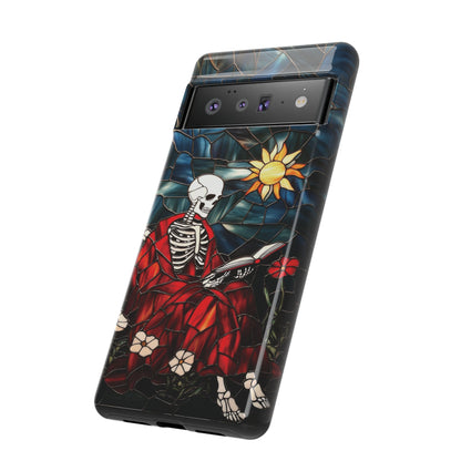 Bookish Skeleton Phone Case