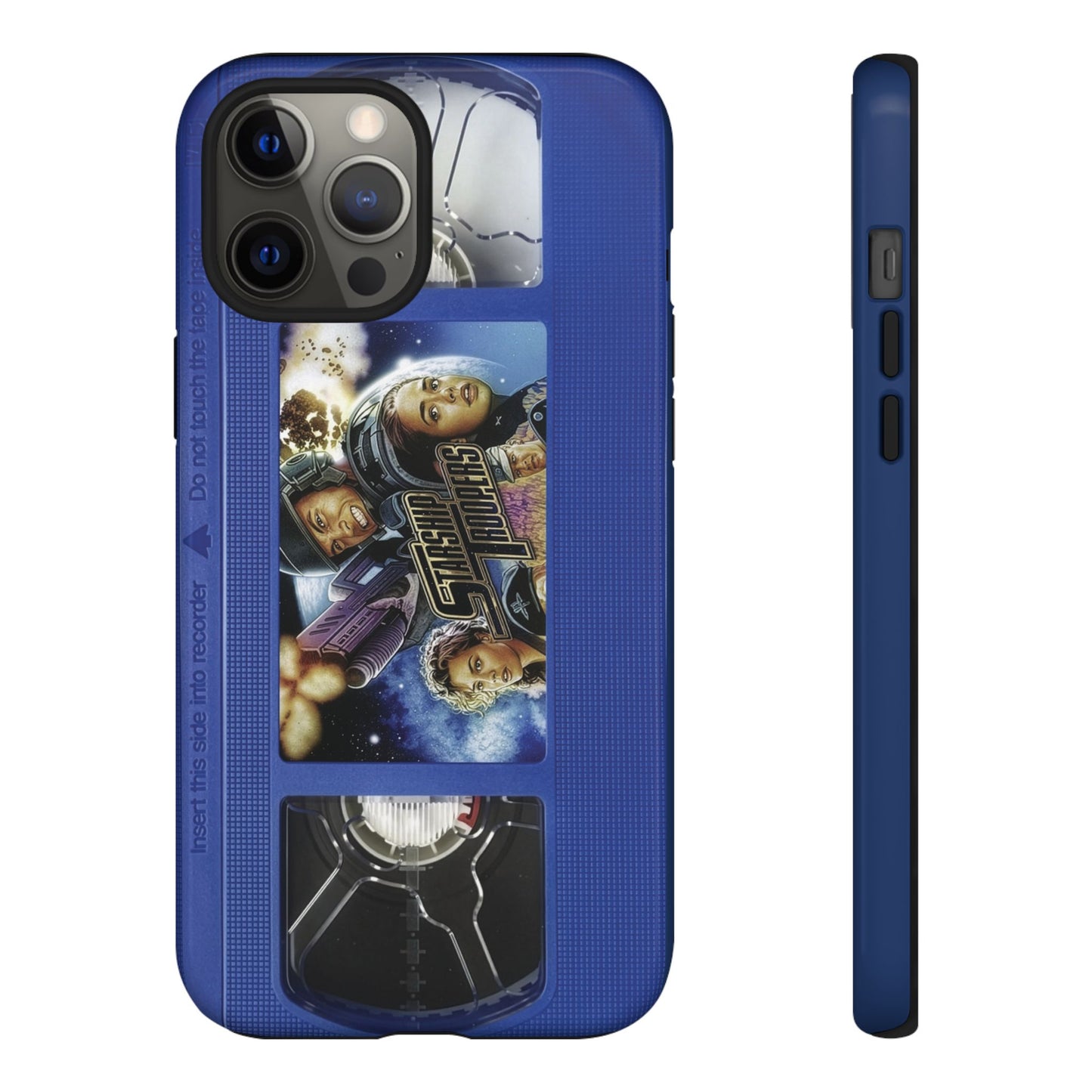 Starship Troopers Blue Impact Resistant VHS Phone Case