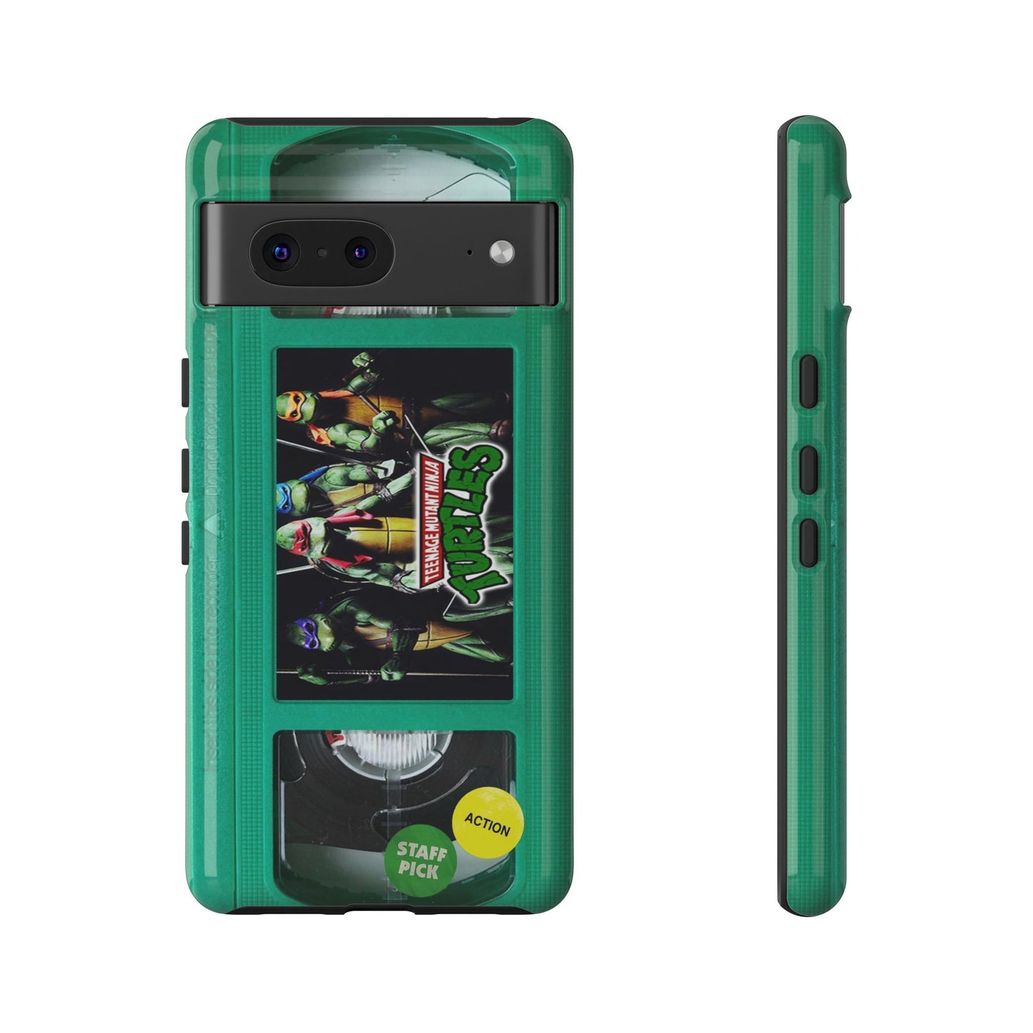 Teenage Turtles Green Impact Resistant VHS Phone Case