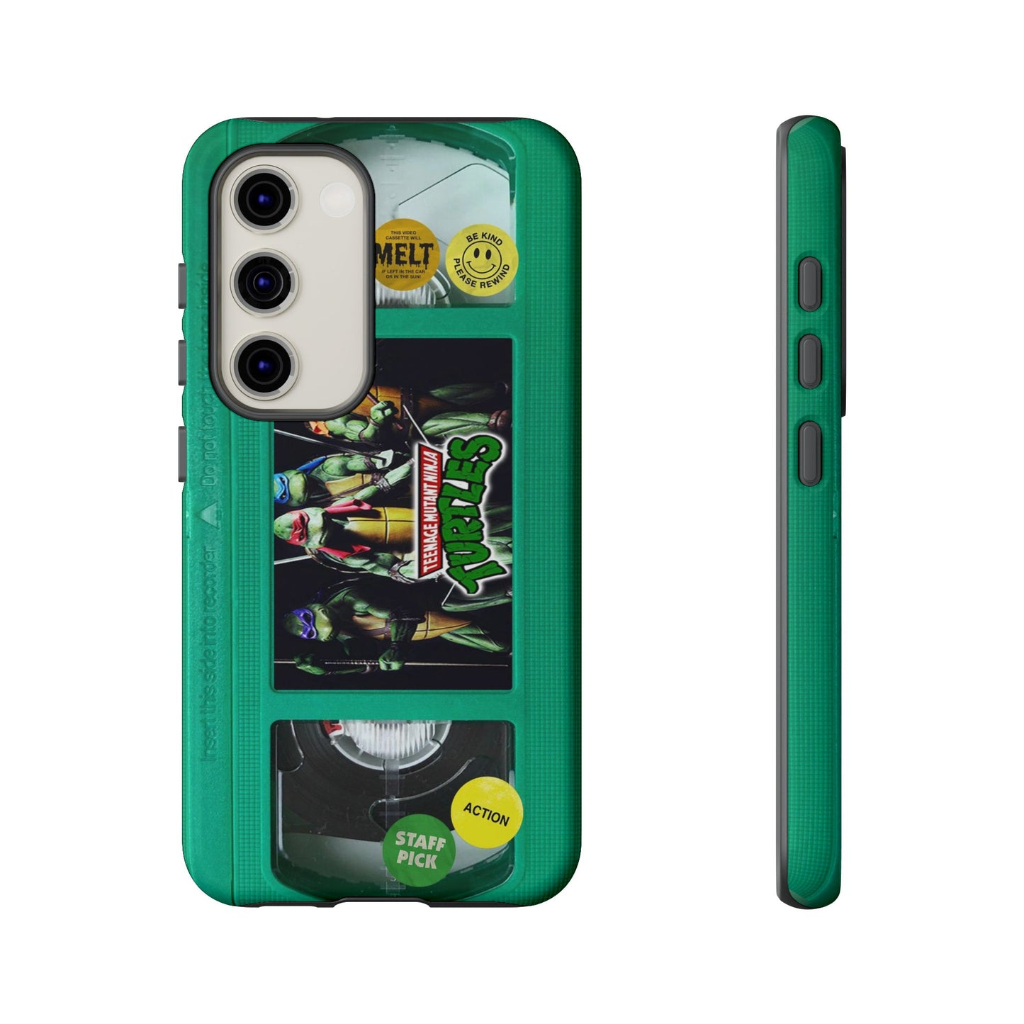 Teenage Turtles Green Impact Resistant VHS Phone Case