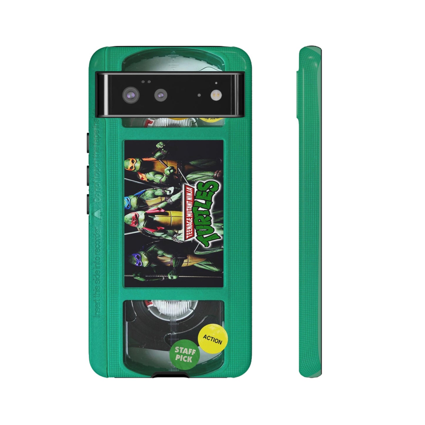 Teenage Turtles Green Impact Resistant VHS Phone Case