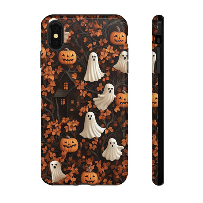 Halloween Ghosts & Autumn Leaves 3D Effect Phone Case