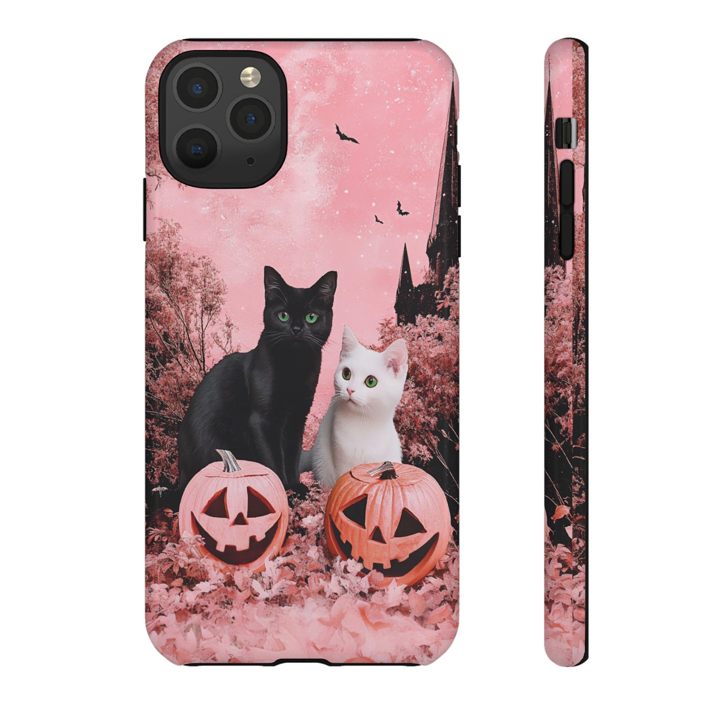 Retro Fall Kitties Impact Resistant Phone Case