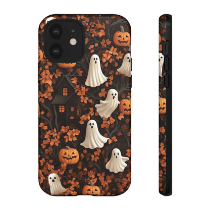 Halloween Ghosts & Autumn Leaves 3D Effect Phone Case