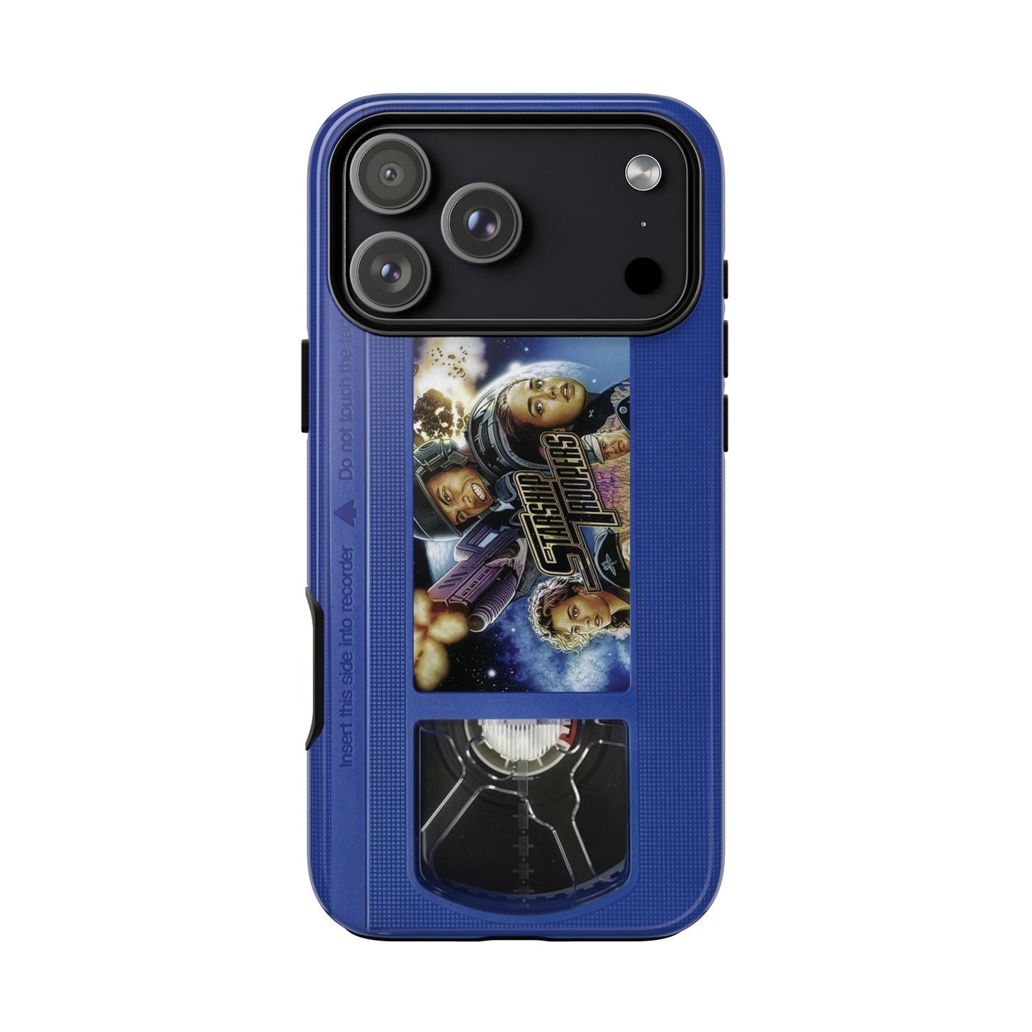 Starship Troopers Blue Impact Resistant VHS Phone Case